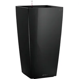 LECHUZA Cubico 50 Komplettset 50 x 50 x 95 cm schwarz hochglanz