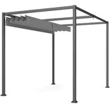 ComfortXL Pergola, Grau, Metall, 213x221x298 cm, Sonnen- & Sichtschutz, Pavillons & Pergolas, Pergolas