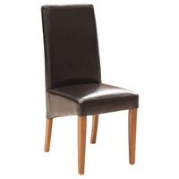 JVmoebel Esszimmerstuhl, Design Stuhl 4x Gruppe Sessel Stühle Set 100% Leder Neu Esszimmer Restaurant Neu braun