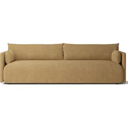 Offset Bouclé Dreier-Sofa gelb