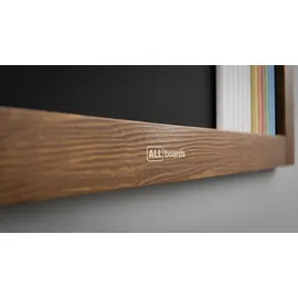 ALLboards Kreidetafel 90 x 60 cm Braun/Schwarz