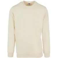 URBAN CLASSICS Basic Terry Crew Sweatshirt, Whitesand - M
