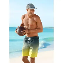 Buffalo Badeshorts grau-gelb M