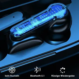 NAUC Bluetooth Kopfhörer für Apple iPhone 11 12 13 14 15 16 16e Plus Pro Max In-Ear