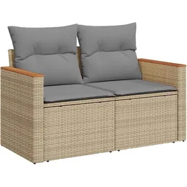 vidaXL Garten-Sofagarnitur 8-tlg. Loungeset beige