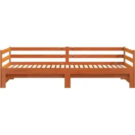 vidaXL Tagesbett 90 x 200 cm Wachsbraun