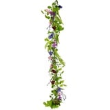 I.GE.A. Kunstblume »Blütenranke«, Blumenranke Stiefmütterchenranke Girlande EfeuRaum Wand Hochzeit, lila