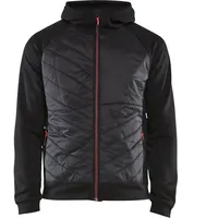 Blåkläder Blakläder Hybrid Sweater Service Plus, schwarz / rot,