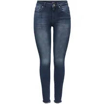 Only Blush Ankle Skinny Jeans in Blue Black-M-L34