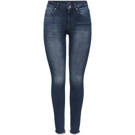 Only Blush Ankle Skinny Jeans in Blue Black-M-L34