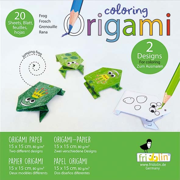 Fridolin Coloring-Origami Frösche