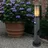GLOBO Sockelleuchte Edelstahl Kunststoff 7,6x60 cm 1x E27 Filament LED warmweiß anthrazit