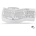 PERIBOARD-612 Ergonomische Kabellose Tastatur Geteiltes Tastenfeld Dual Modus 2 4G oder Bluetooth Kompatibel Windows 10 und Mac OS X Weiß QWERTZ Deutsches Layout