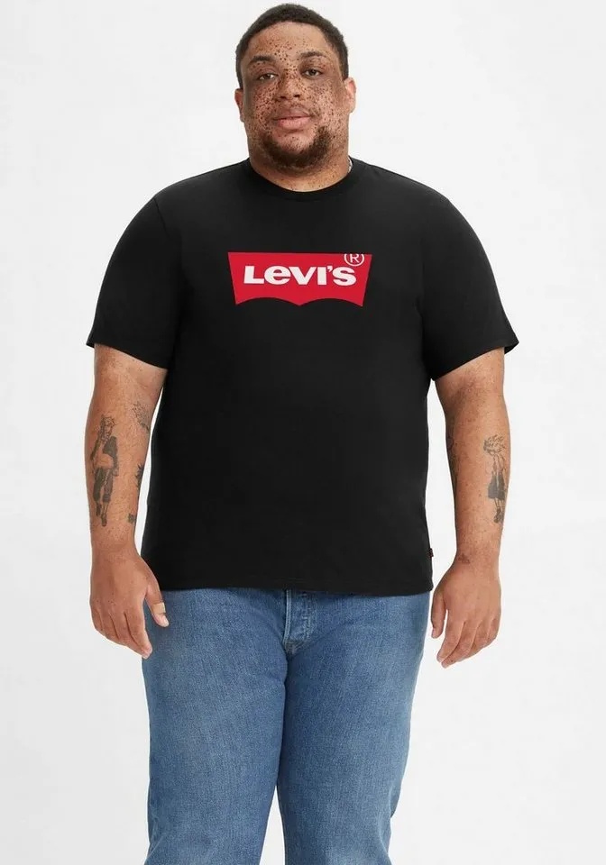 Levi's® Plus T-Shirt LE B&T BIG GRAPHIC TEE mit Logofrontprint schwarz 4XL