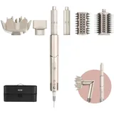 Shark FlexStyle 5-in-1 Air Styler & Haartrockner mit Auto-Wrap Lockenwickler, Paddelbürste, Ovalbürste, Konzentrator, Diffusor und Aufbewahrungskoffer, Keine Hitzeschäden, Stein HD440SLUK