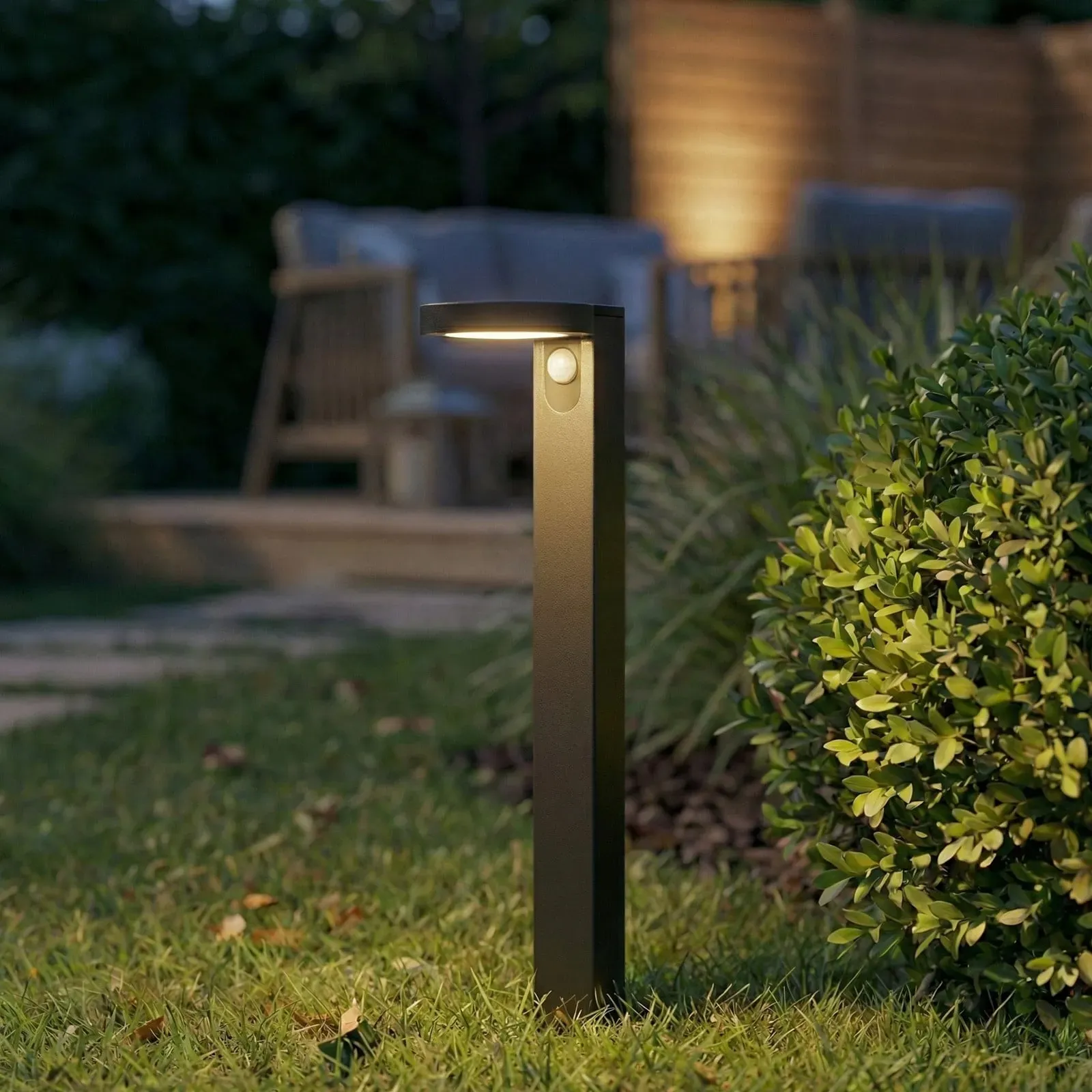 Außenleuchte PRIOS, Tarlson, Schwarz, für Terrasse, Kunststoff, Modern - 15 - 78.5