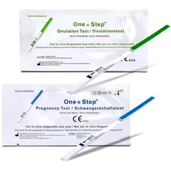 One+Step Kombipaket 25 Ovulationstests + 5 Schwangerschaftstests - Fruchtbarkeitstest für Frauen 30 St