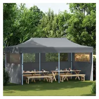 vidaXL Pop-Up 3 x 6 m inkl. Seitenteile anthrazit