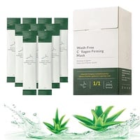 20 Stück Korean Collagen Firming Mask, Straffende Kollagenmaske, Straffende Schlafmaske aus Kollagen, Nachtschlafmaske ohne Waschen, Feuchtigkeitsspendende Hautreparaturmaske