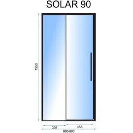 REA Duschtür Solar 90