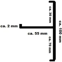 Stabuflex Ortgang 150 cm anthrazit