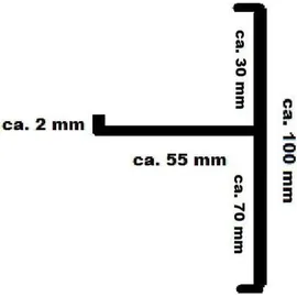 Stabuflex Ortgang 150 cm anthrazit