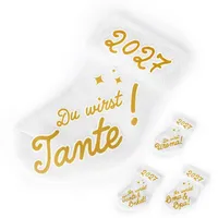 goldprintz Du wirst Tante I Schwangerschaft verkünden 2027 I goldig bedruckte Babysocke I Wir bekommen ein Baby verkünden I Verkündung Schwangerschaft I Baby Überraschung I Babynews verkünden