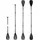 aquastic SUP-Paddel 175-220 cm schwarz