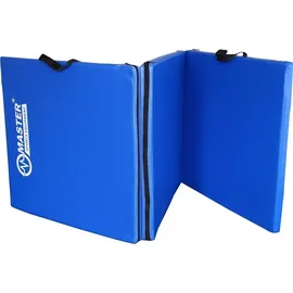 Master Faltbare 3-teilige MASTER Gymnastikmatte 180 x 60 x 3,5 cm - Blau