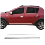 Omac Garniture de Fenêtre Pour Dacia Sandero HB 2012-2017 Acier INOX 4Pcs