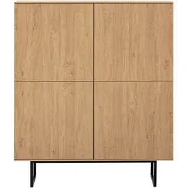 Home Affaire Highboard Lund 115 x 137 x 40 cm Beige / Braun