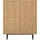Home Affaire Highboard Lund 115 x 137 x 40 cm Beige / Braun