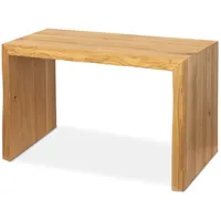 holz4home Massivholz Hocker Eiche 80 x 45 x 40 cm