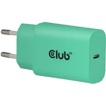 Club 3D USB-C PD3.0 Ladegerät 30 Watt 2 Stück grün