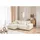 s-style möbel Ecksofa Plüschcord 4-Sitzer Beige