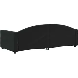 vidaXL Tagesbett Schwarz 90x200 cm Samt