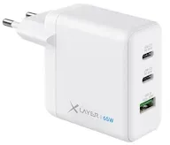 XLayer 219587 Ladegerät für Mobilgeräte Notebook, Smartphone Weiß AC Schnellladung Indoor
