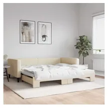 vidaXL Tagesbett 100 x 200 cm Creme