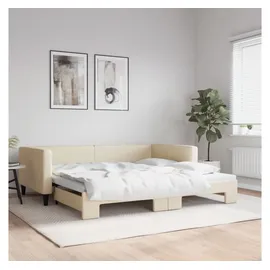 vidaXL Tagesbett 100 x 200 cm Creme