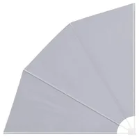 vidaXL Balkonfächer 210 x 210 cm grau