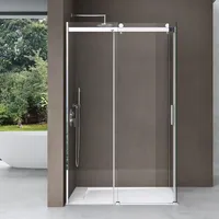 SoGood doporro Duschkabine 75x130x195cm Duschabtrennung mit Schiebetür ESG-Sicherheitsglas Klarglas inkl. beidseitiger Easy-Clean-Beschichtung