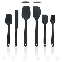 Intirilife Silikon Spatel Set 6-teilig schwarz
