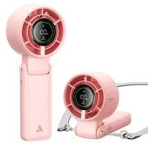 aecooly Halo 02 Tragbarer Handventilator 12,5 cm Tischventilator Rosa