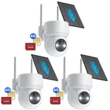 Avylet Überwachungskamera 4G LTE Überwachungskamera Aussen Solar Akku mit SIM Karte (Geeignet für Bauernhöfe, Scheunen, Baustellen, Ranches, Felder oder Orte ohne Strom oder WiFi., Aussen, Außenbereich, Wald, Farm, Campingbus, Straße, 2K Kamera Überwachung Aussen Kabellos PTZ IP Kamera Outdoor Ohne WLAN, 336°/90° Schwenkbar mit PIR Erkennung Farb Nachtsicht, Infrarot-Nachtsicht IP66 Wasserdicht AußEnkamera)