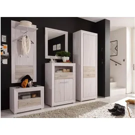 Möbel Akut JAMBO Garderobenschrank 65 x 0 x 0 cm Weiß/Braun