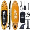 Standup Paddle Board SUP, inkl. umpfangreichen Zubehör, Paddel und Hochdruckpumpe, Farbe Orange in G - Best Reviews Guide