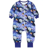 TupTam Schlafsack mit Beinen und Ärmeln 2.5 TOG, OEKO-TEX zertifiziert, Farbe: Kosmos mond), Größe: 92-98 - 92-98