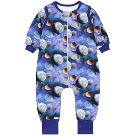 TupTam Schlafsack mit Beinen und Ärmeln 2.5 TOG, OEKO-TEX zertifiziert, Farbe: Kosmos mond), Größe: 92-98 - 92-98