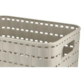 Rotho Aufbewahrungskorb COUNTRY 18,3 x 9,8 x 13,7 cm beige