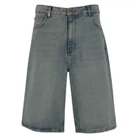 2y studios Jeansshorts 2Y STUDIOS "2Y Studios Junan Baggy Basic Shorts", Herren, Gr. 32, Normalgrößen, sand blau, 100% Baumwolle, unifarben, Jeans Jeansshorts
